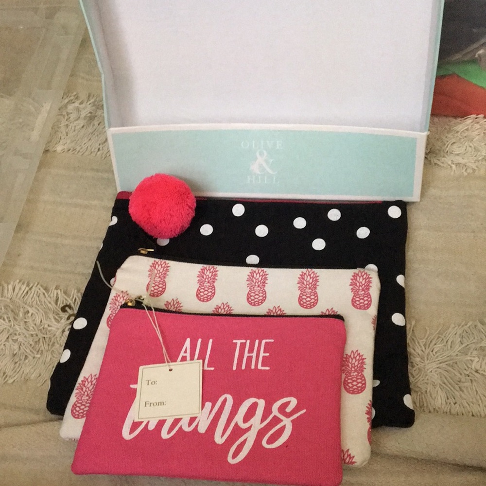 3 Cosmetic Bags Price Drop